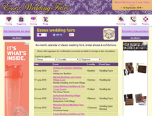 Tablet Screenshot of essexweddingfairs.co.uk